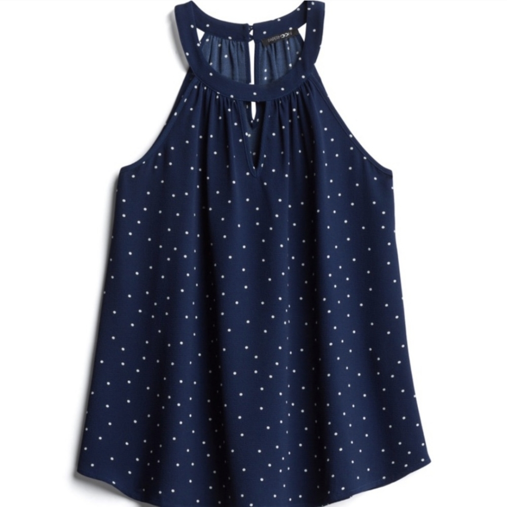 Bonney keyhole halter sleeveless blouse